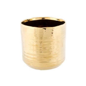 Cosy @ Home Flowerpot Gold D110 11x11xh10,5cm Cylind