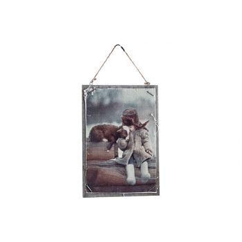 Cosy @ Home Frame Child Sheep Nature 24x1xh35cm Wood