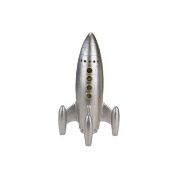 Cosy @ Home Rocket Silver 19,5x19,5xh43,6cm Resine