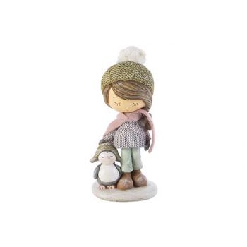 Cosy @ Home Child Girl With Penguin Pastel Green 7,5
