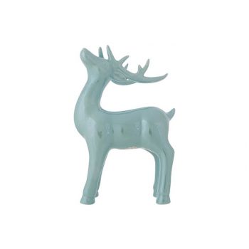 Cosy @ Home Deer Antlers Green 18x14,4xh27,7cm Ceram