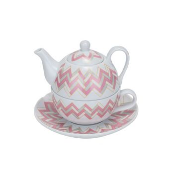 Cosy & Trendy Teapot With Cup And Saucer D11xh14.5cm