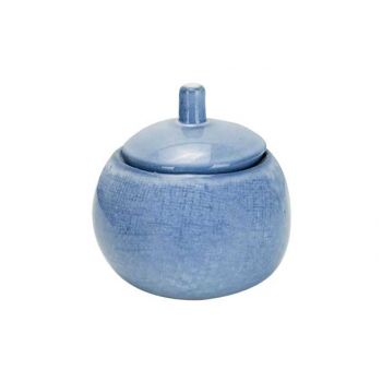 Cosy & Trendy Sajet Blue Sugar Bowl 25cl D9xh6.7-10cm