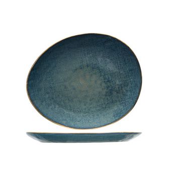 Cosy & Trendy Aicha Blue Dinner Plate 27x23cm Oval