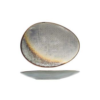 Cosy & Trendy Thirza Grey Bread Plate 15x11cm Oval