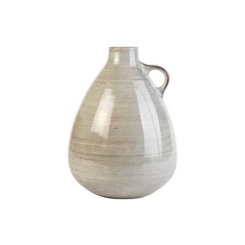 Cosy @ Home Vase With Ear Greige 27x27xh33,5cm Round