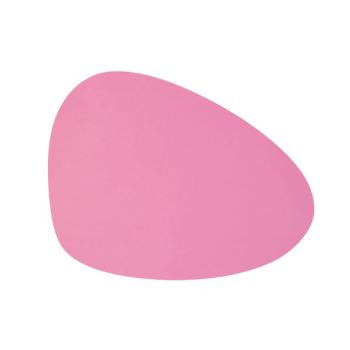 Cosy & Trendy Placemat Leather Pink Oval-organic 41x30