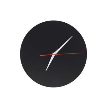 Securit Silhouet Table Chalkboard Clock Black