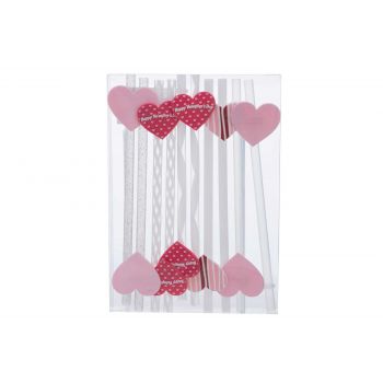 Cosy & Trendy Straw Reusable Happy Valentine Set10