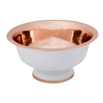 Cosy & Trendy White-copper Small Bowl With White Outsi