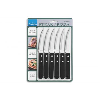 Amefa Retail Pizza-steak Knife Set6 On Blister