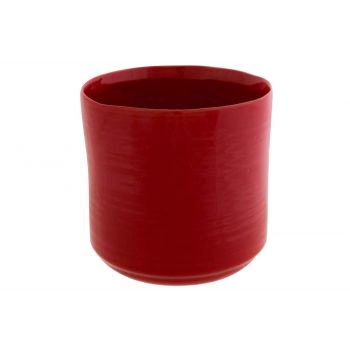 Cosy @ Home Flowerpot Red D110 11x11xh10,5cm Cylindr