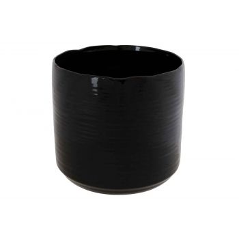Cosy @ Home Flowerpot Black 16,5x16,5xh15cm Cyl