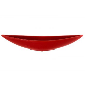 Cosy @ Home Bowl Red 40x8xh8cm Elongated Stoneware