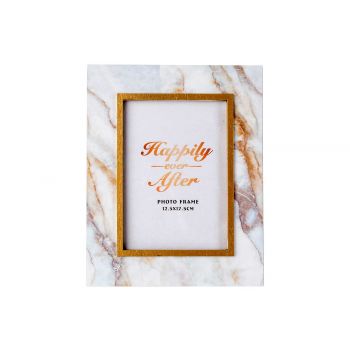 Cosy @ Home Photoframe Marble White 19,5x1,8xh24,5cm