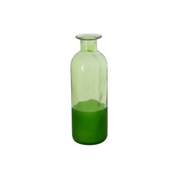 Cosy @ Home Bottle Vase Sprayed Green D6xh16cm Glass