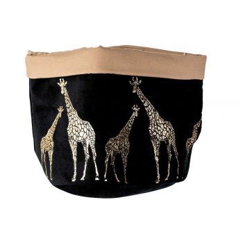 Cosy @ Home Bag Giraffe Black D18xh17cm Textile