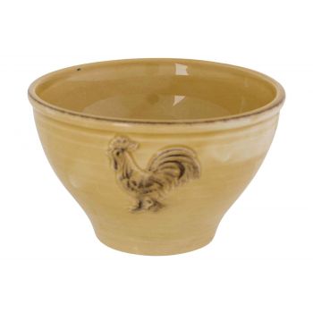 Cosy @ Home Bowl Rooster Foodsafe Ochre 14x14xh8,5cm
