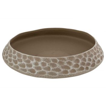 Cosy @ Home Bowl Hand Made Texture Taupe 33x33xh6,5c