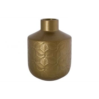 Cosy @ Home Vase Pattern Bronze 15x15xh20cm Round St