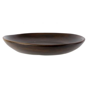 Cosy @ Home Dish Brown 37x37xh6cm Round Stoneware
