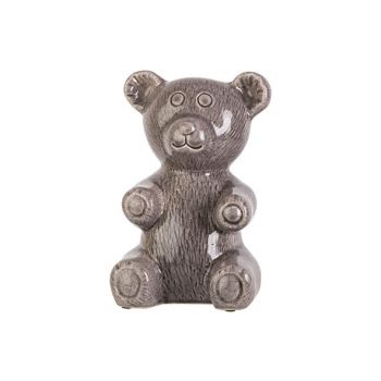 Cosy @ Home Bear Crackle Grey 17x15xh25cm Stoneware
