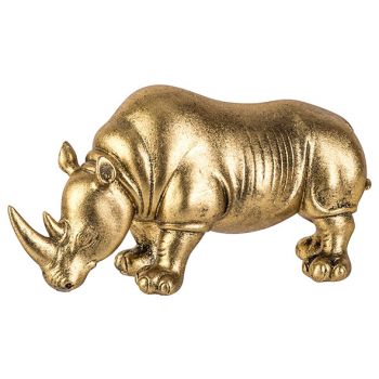 Cosy @ Home Rhinoceros Gold 24x9,5xh13cm Stoneware