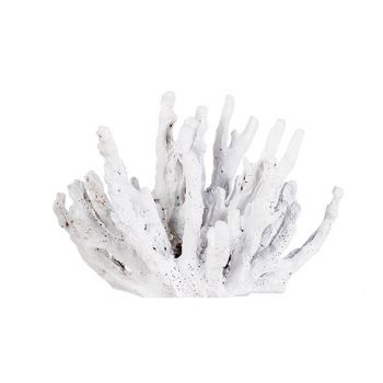 Cosy @ Home Coral Plant White 17x10xh13cm Polyresin