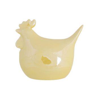 Cosy @ Home Chicken Glazed Yellow 12,5x7,5xh11cm Cer