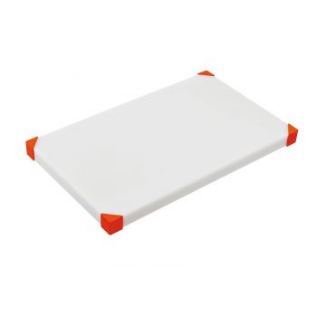 Araven Cutting Board Nonslip White - Red 60.4x