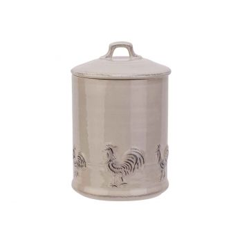 Cosy @ Home Box With Lid Rooster Foodsafe Beige 16x1