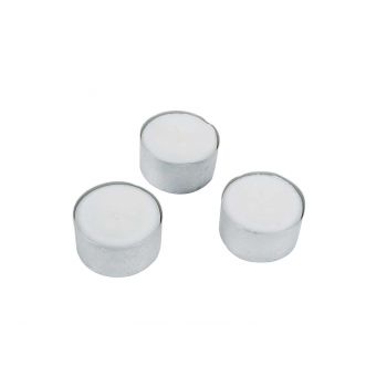 Cosy & Trendy Tealight 8h Set50 White W/cover
