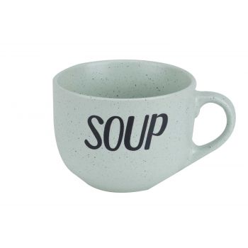 Cosy & Trendy Soup Green Mug 'soup' D11xh8,5cm