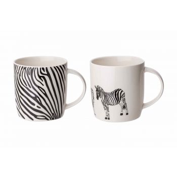 Cosy & Trendy Animal Zebra Mug D8,5xh9,2cm 2 Types