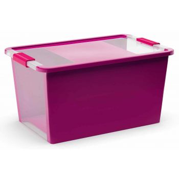 Kis Bi-box Storage Box L Violet 40l 58x35,2