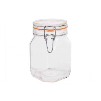 Bormioli Fido Jar With Clips 1l Set6 D10,6cm