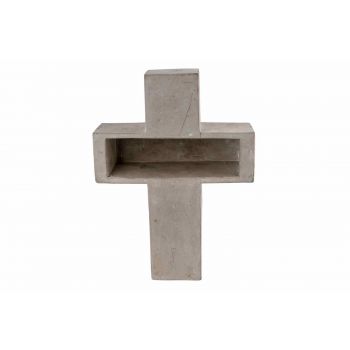 Cosy @ Home Bowl Cross Grey 35x26xh9cm Cement
