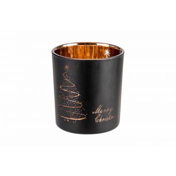 Cosy @ Home Copper Tealight Holder Merry Christmas B