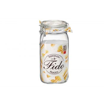 Bormioli Fido Jar With Clips 1,5l Square