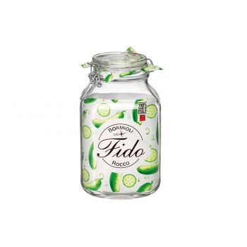 Bormioli Fido Jar With Clips 3l Square