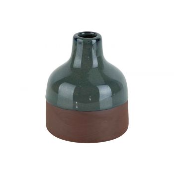 Cosy @ Home Vase Soliflor Rusty - Glazed Border Grey