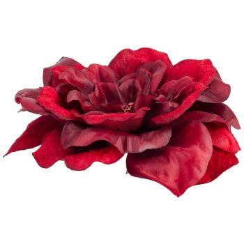 Cosy @ Home Clip Rose Jewel Dark Red 15x15xh4cm Synt