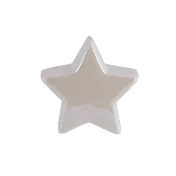 Cosy @ Home Star Pearl White 8,8x3xh8,3cm Stoneware