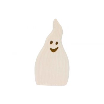Cosy @ Home Ghost Flocked Led White 10x5xh19cm Stone