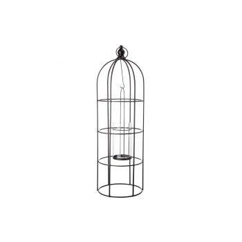 Cosy @ Home Lantern Birdcage Black 19x19xh57,5cm Met