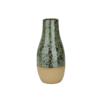 Cosy @ Home Vase Green 13x13xh28cm Round Ceramic