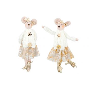 Cosy @ Home Mouse 2 Types Hanger Dress Camel Beige Text
