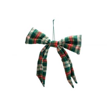 Cosy @ Home Checkers Bow Hanger Red Green 22x1xh30cm