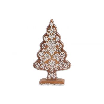 Cosy @ Home Xmas Tree Cookie Lace Caramel 15,8x6,2xh