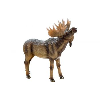 Cosy @ Home Elk Snow Brown 29,7x18,6xh33cm Resine